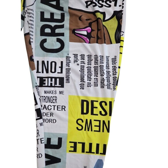 Fire & Fleur Women's 2XL Graphic Editors Journalists Advertising Joggers /Pants - Picture 14 of 16